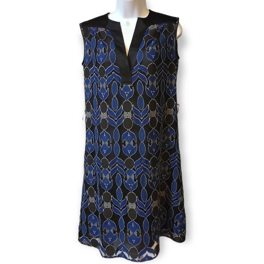 Tory Burch Silk Blend Harbor Sleeveless Dress